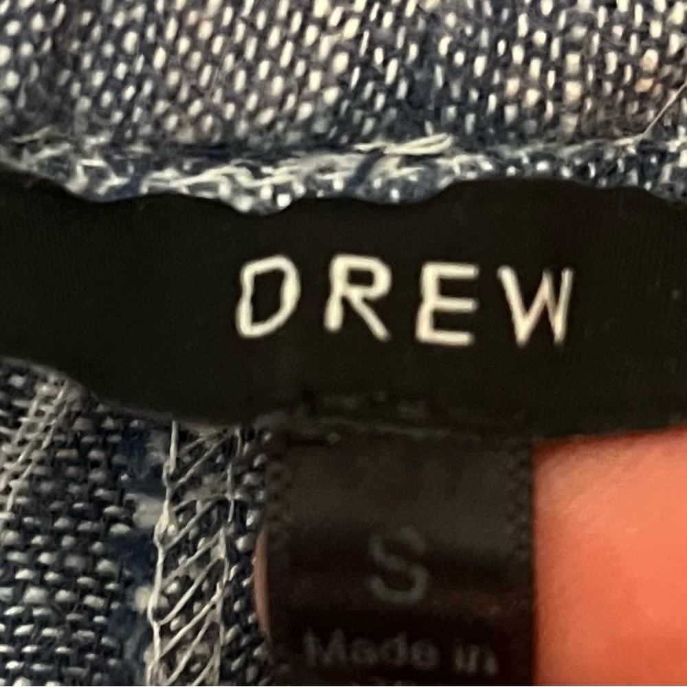 DREW Striped Blue and White Fabric